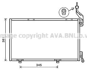 AVA QUALITY COOLING fda5590 -  Конденсатор, кондиционер